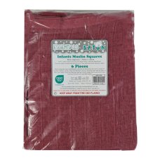 MS01-DR: Deco Rose 6 Pack Muslin Squares